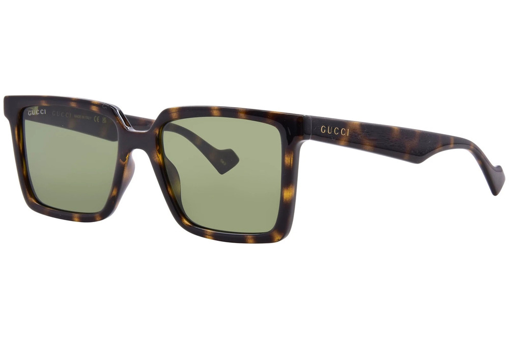 NWT Gucci GG1540S-002 Brown Rectangle 55mm Sunglasses